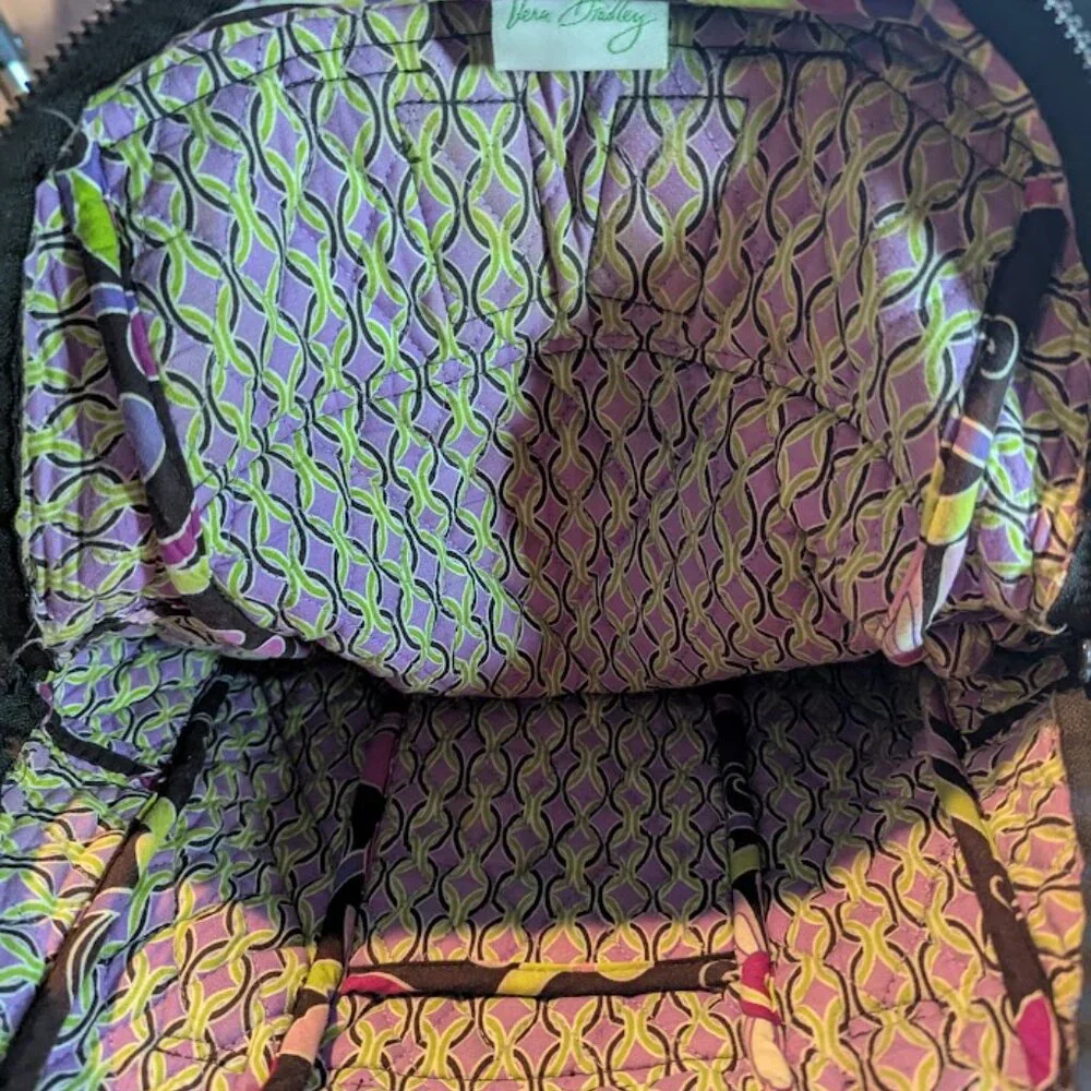 Vera Bradley Floral Quilted Backpack | Purple Punch